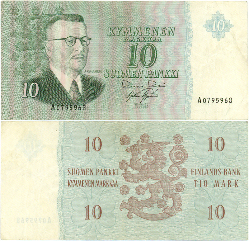 10 Markkaa 1963 A0795968 kl.4